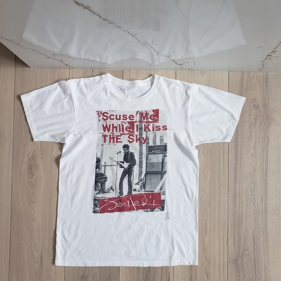 Liquid Blue Other - Jimi Hendrix Shirt Mens M White Cotton Rock Band Liquid Blue Graphic Tee